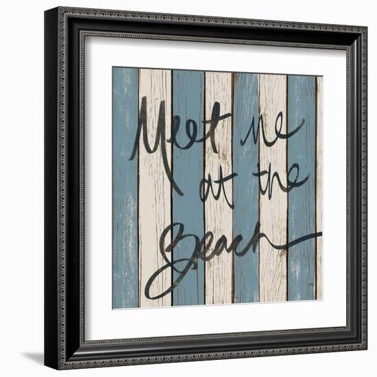 Beach Words II-Elizabeth Medley-Framed Art Print