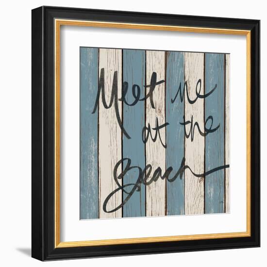 Beach Words II-Elizabeth Medley-Framed Art Print