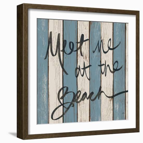 Beach Words II-Elizabeth Medley-Framed Premium Giclee Print