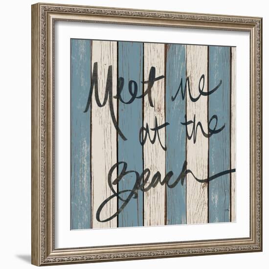 Beach Words II-Elizabeth Medley-Framed Art Print