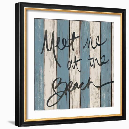 Beach Words II-Elizabeth Medley-Framed Art Print