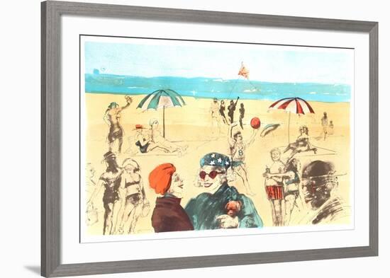 Beach-Marcia Marx-Framed Limited Edition