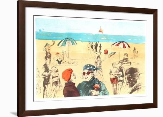 Beach-Marcia Marx-Framed Limited Edition