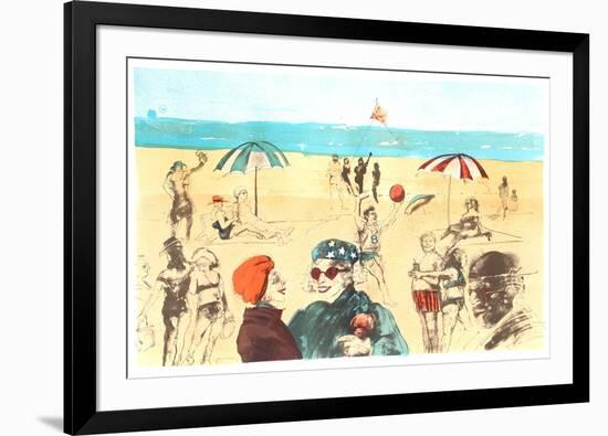 Beach-Marcia Marx-Framed Limited Edition