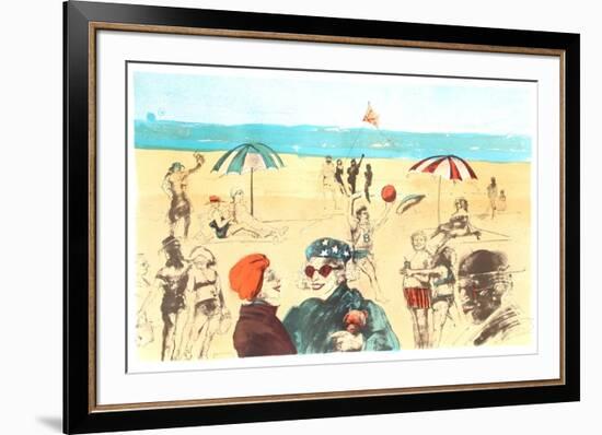 Beach-Marcia Marx-Framed Limited Edition