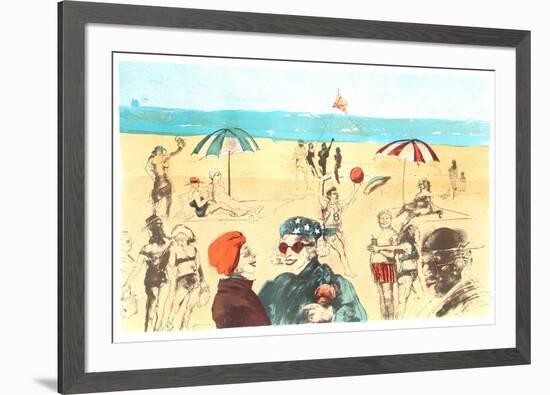 Beach-Marcia Marx-Framed Limited Edition