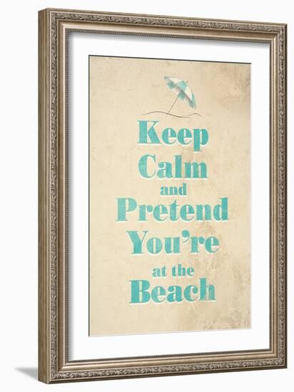 Beach-null-Framed Art Print