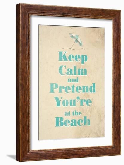 Beach-null-Framed Art Print