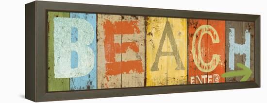 Beach-Elizabeth Medley-Framed Stretched Canvas