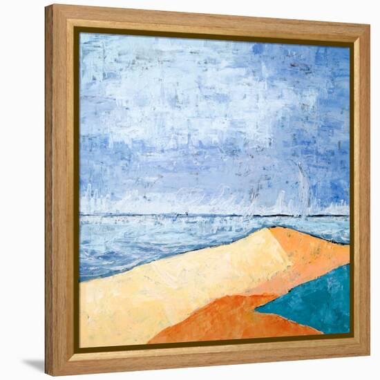 Beach-Hyunah Kim-Framed Stretched Canvas