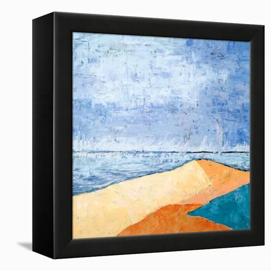 Beach-Hyunah Kim-Framed Stretched Canvas