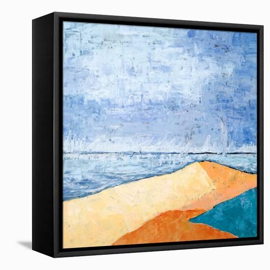 Beach-Hyunah Kim-Framed Stretched Canvas