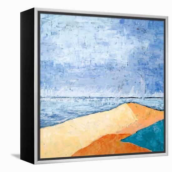 Beach-Hyunah Kim-Framed Stretched Canvas