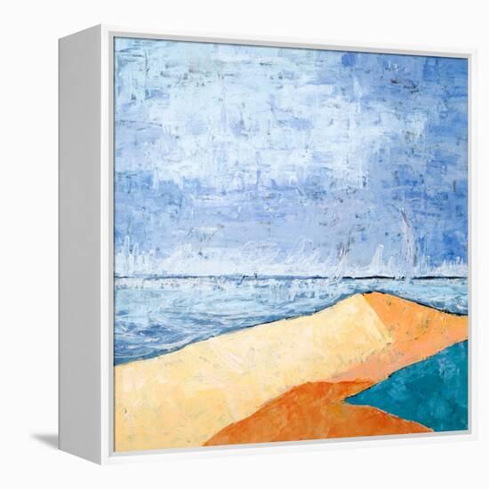 Beach-Hyunah Kim-Framed Stretched Canvas