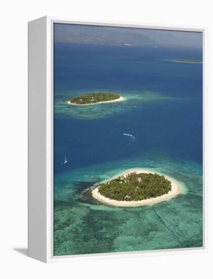 Beachcomber Island Resort and Treasure Island Resort, Mamanuca Islands, Fiji-David Wall-Framed Premier Image Canvas