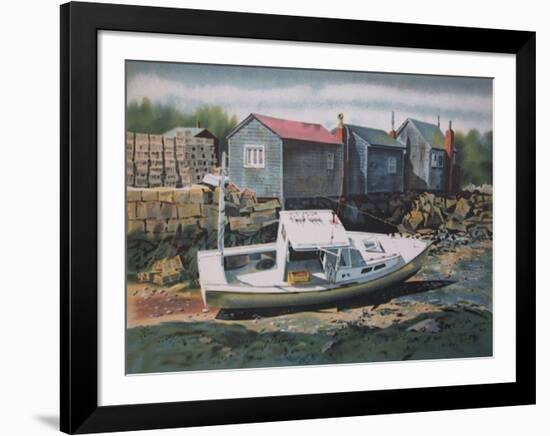 Beached Boat-Joseph Correale-Framed Collectable Print