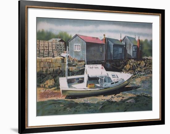 Beached Boat-Joseph Correale-Framed Collectable Print