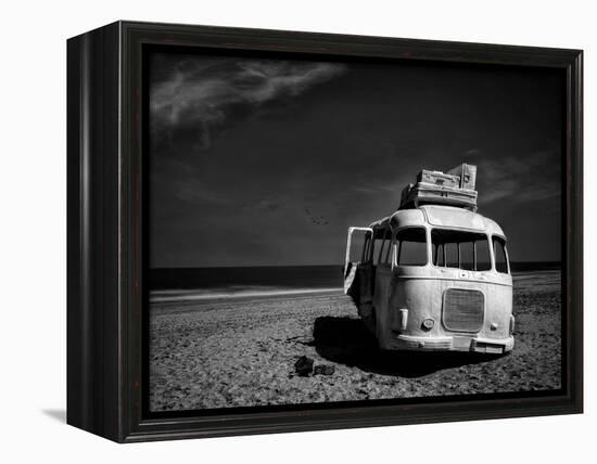 Beached Bus-Yvette Depaepe-Framed Premier Image Canvas