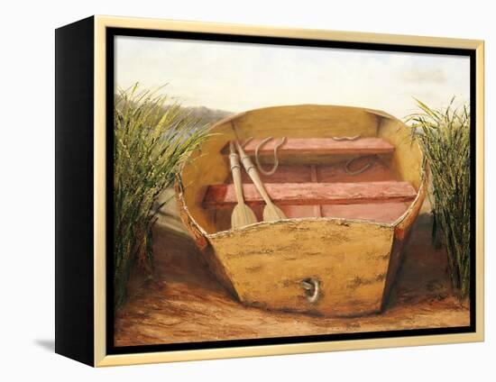 Beached Dinghy-Karl Soderlund-Framed Stretched Canvas