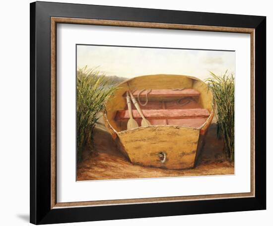 Beached Dinghy-Karl Soderlund-Framed Art Print