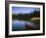 Beached Red Canoe, Sparks Lake, Central Oregon Cascades-Janis Miglavs-Framed Photographic Print