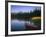 Beached Red Canoe, Sparks Lake, Central Oregon Cascades-Janis Miglavs-Framed Photographic Print