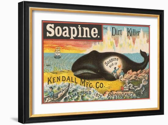 Beached Whale Cleaned by Soapine-null-Framed Art Print