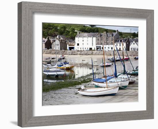 Beached Yachts the Harbour at Stonehaven, Aberdeenshire, Scotland, United Kingdom, Europe-Mark Sunderland-Framed Photographic Print