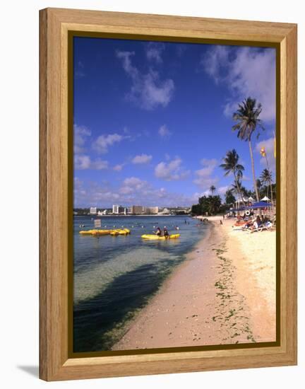 Beaches and Hotels along Tumon Bay, Guam, USA-Bill Bachmann-Framed Premier Image Canvas