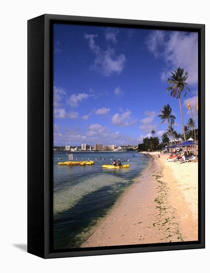 Beaches and Hotels along Tumon Bay, Guam, USA-Bill Bachmann-Framed Premier Image Canvas