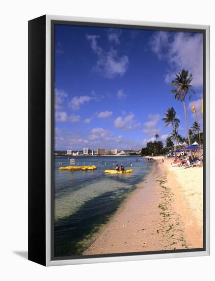 Beaches and Hotels along Tumon Bay, Guam, USA-Bill Bachmann-Framed Premier Image Canvas