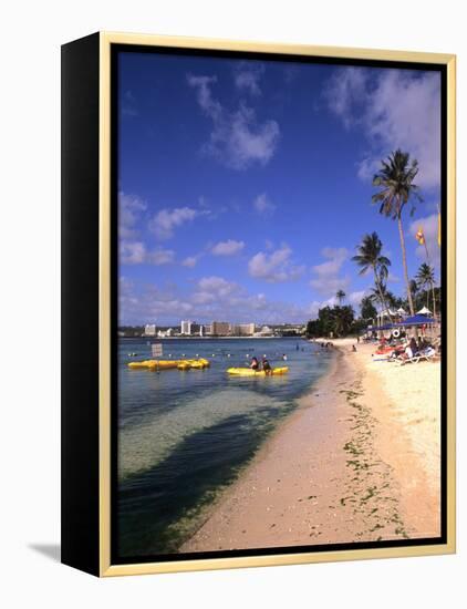 Beaches and Hotels along Tumon Bay, Guam, USA-Bill Bachmann-Framed Premier Image Canvas