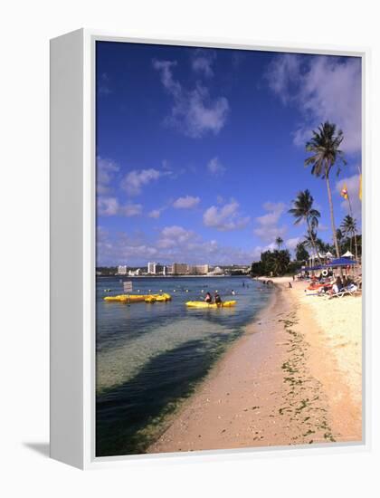 Beaches and Hotels along Tumon Bay, Guam, USA-Bill Bachmann-Framed Premier Image Canvas