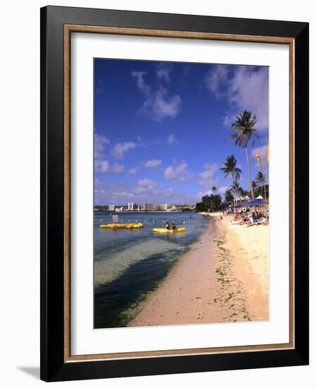 Beaches and Hotels along Tumon Bay, Guam, USA-Bill Bachmann-Framed Photographic Print