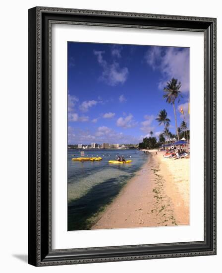 Beaches and Hotels along Tumon Bay, Guam, USA-Bill Bachmann-Framed Photographic Print