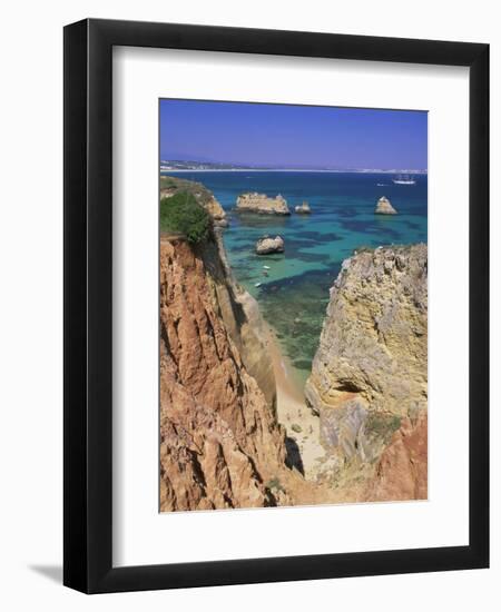 Beaches Near Lagos, Algarve, Portugal, Europe-Gavin Hellier-Framed Photographic Print