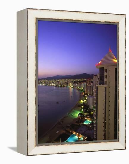 Beachfront, Acapulco, Mexico-Walter Bibikow-Framed Premier Image Canvas
