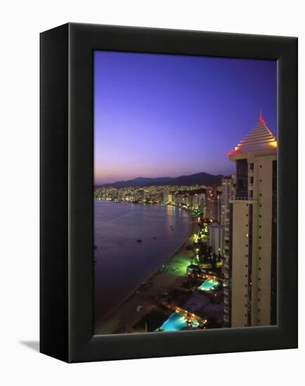 Beachfront, Acapulco, Mexico-Walter Bibikow-Framed Premier Image Canvas