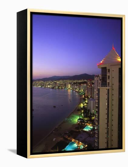 Beachfront, Acapulco, Mexico-Walter Bibikow-Framed Premier Image Canvas