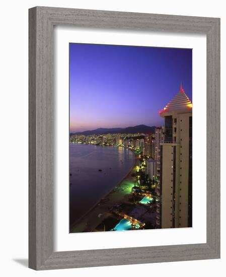 Beachfront, Acapulco, Mexico-Walter Bibikow-Framed Photographic Print