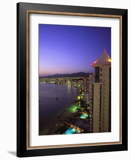 Beachfront, Acapulco, Mexico-Walter Bibikow-Framed Photographic Print