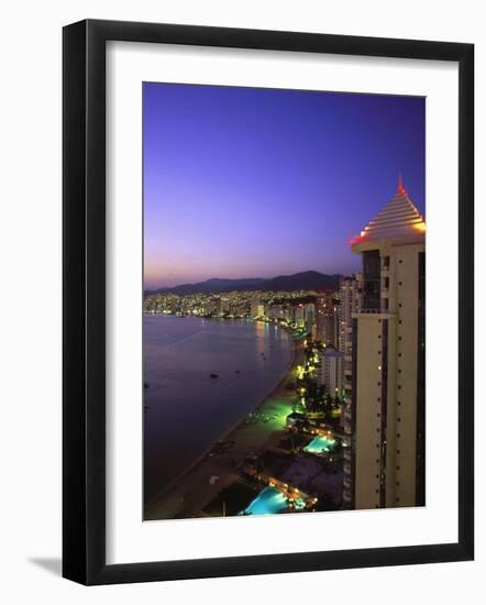 Beachfront, Acapulco, Mexico-Walter Bibikow-Framed Photographic Print