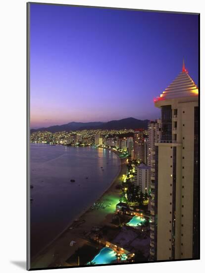 Beachfront, Acapulco, Mexico-Walter Bibikow-Mounted Photographic Print