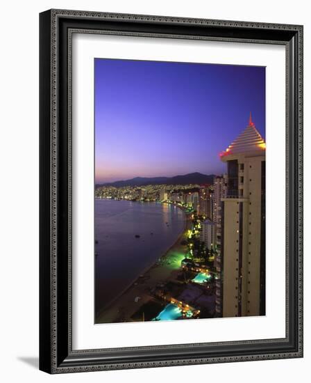 Beachfront, Acapulco, Mexico-Walter Bibikow-Framed Photographic Print