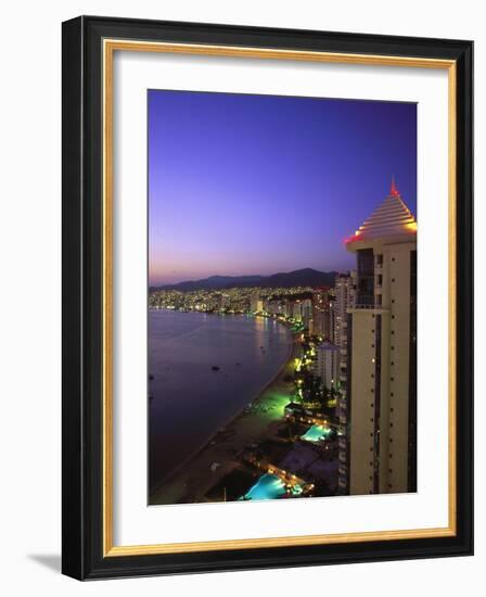 Beachfront, Acapulco, Mexico-Walter Bibikow-Framed Photographic Print