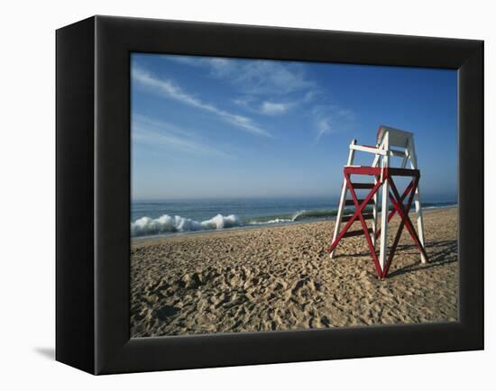 Beachfront, Charleston Beach, Rhode Island, USA-Walter Bibikow-Framed Premier Image Canvas