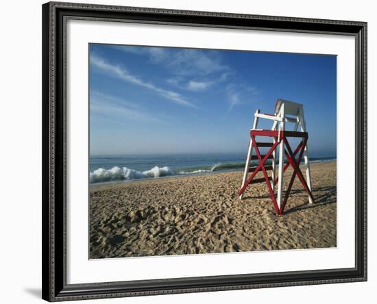 Beachfront, Charleston Beach, Rhode Island, USA-Walter Bibikow-Framed Photographic Print