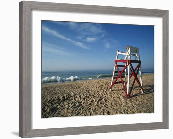 Beachfront, Charleston Beach, Rhode Island, USA-Walter Bibikow-Framed Photographic Print