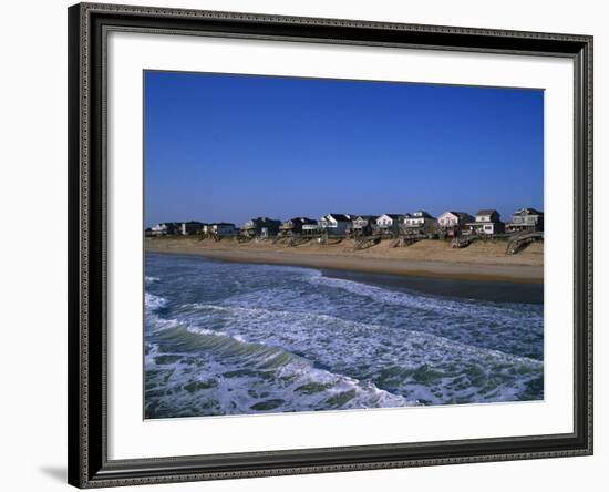 Beachfront Homes, Atlantic, Nags Head-Barry Winiker-Framed Photographic Print