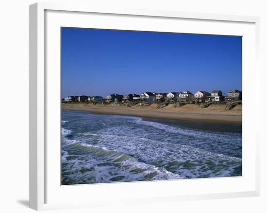 Beachfront Homes, Atlantic, Nags Head-Barry Winiker-Framed Photographic Print